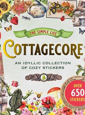 现货Cottagecore Sticker Book (over 650[9781441343567]