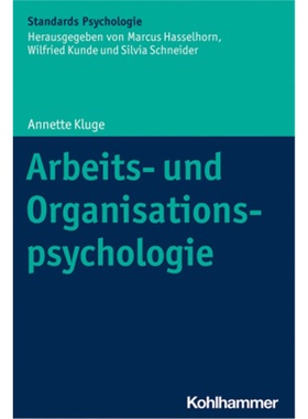预订【德语】Arbeits- und Organisationspsychologie[9783170260443]