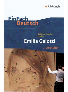 预订【德语】 Gotthold Ephraim Lessing 'Emilia Galotti'[9783140225205]