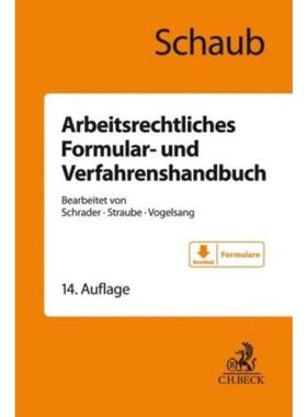 预订【德语】 Arbeitsrechtliches Formular- und Verfahre