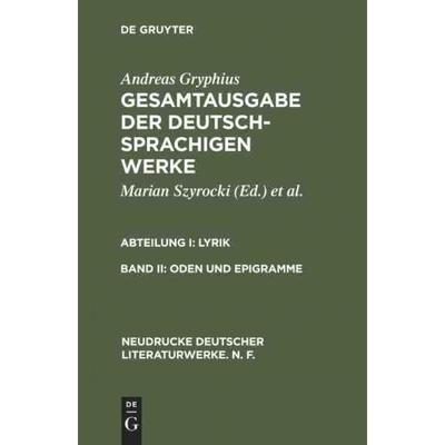 按需印刷DEG Oden und Epigramme[9783484170124]