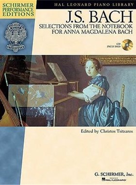 预订Selections From The Notebook Anna Magdalena Bach:Schirmer Performance Editions