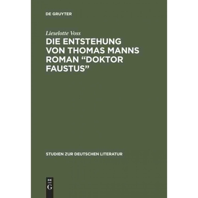 按需印刷DEG Die Entstehung von Thomas Manns Roman 