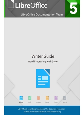 按需印刷LibreOffice 5.4 Writer Guide[9781921320552]