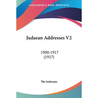 按需印刷不退不换Judaean Addresses V2[9781104494957]