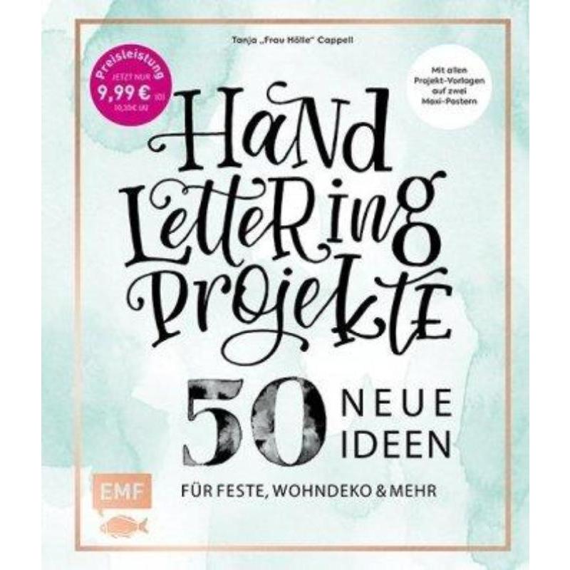 预订【德语】 Handlettering Projekte - 50 neue Ideen für Feste, Wohndeko und mehr:Mit Vorlagen in 书籍/杂志/报纸 文学小说类原版书 原图主图