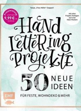预订【德语】 Handlettering Projekte - 50 neue Ideen für Feste, Wohndeko und mehr:Mit Vorlagen in