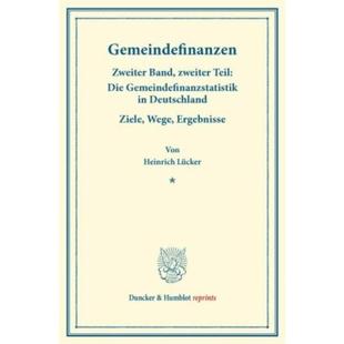 预订【德语】 Gemeindefinanzen.:Zweiter Band, zweiter T
