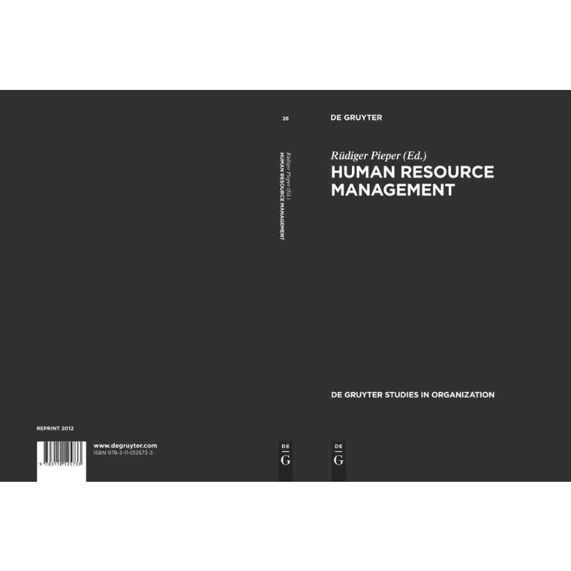按需印刷DGYT Human Resource Management[9783110125733]