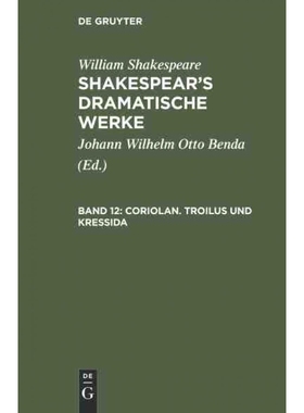 按需印刷DEG Coriolan. Troilus und Kressida[9783111044859]
