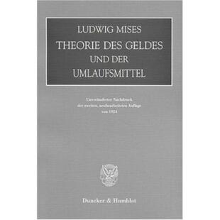 预订【德语】 Theorie des Geldes und der Umlaufmittel: