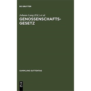Gesetz Genossenschaftsgesetz betreffend 德语 预订