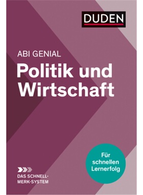预订【德语】Abi genial Politik und Wirtschaft: Das Schnell-Merk-System[9783411708352]