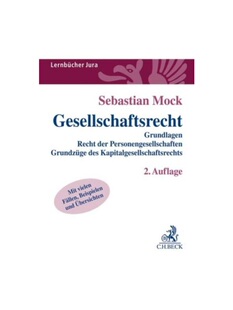 Grundlagen Recht des 德语 Kapitalgesellschaftsrechts. Grundzüge Gesellschaftsrecht Personengesellschaften 预订 der