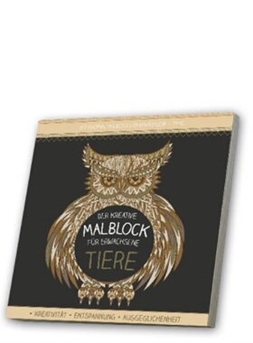 预订【德语】 Der kreative Malblock für Erwachsene - Tiere, m. Audio-CD. Bd.2[4019393986651]