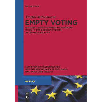 按需印刷DEG Empty Voting[9783110315622]