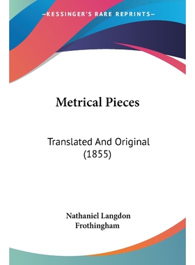 按需印刷不退不换Metrical Pieces[9781437132441]