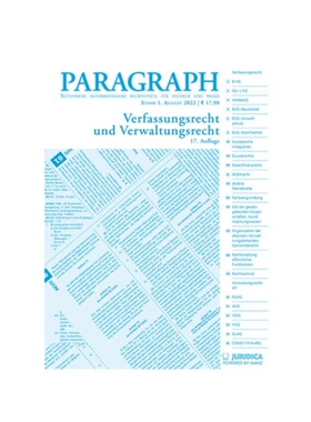 预订不退不换德语Paragraph - Verfassungs- und Verwaltungsrecht: