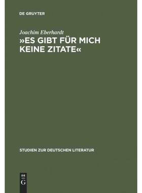 按需印刷DEG ?Es gibt für mich keine Zitate?[9783484181656]