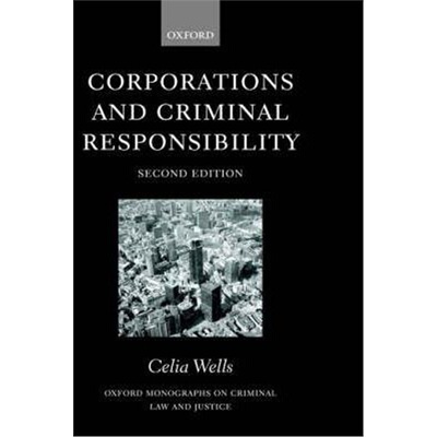 按需印刷Corporations and Criminal Responsibility[9780199246199]