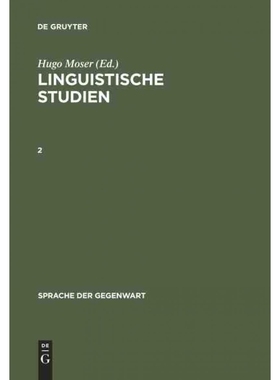 按需印刷DEG Moser, Hugo; Moser, Hugo: Linguistische Studien. 2[9783110124859]