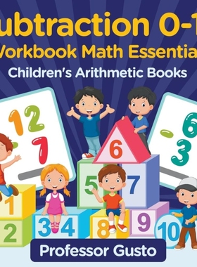 按需印刷Subtraction 0-12 Workbook Math Essentials | Children's Arithmetic Books[9781683213260]