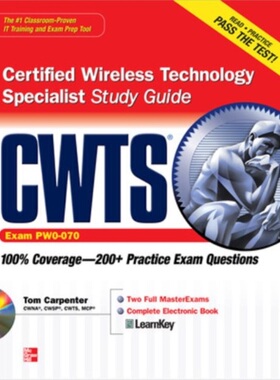 预订不退不换CWTS Certified Wireless Technology Specialist Study Guide (Exam PW0-070)[9780071615341]