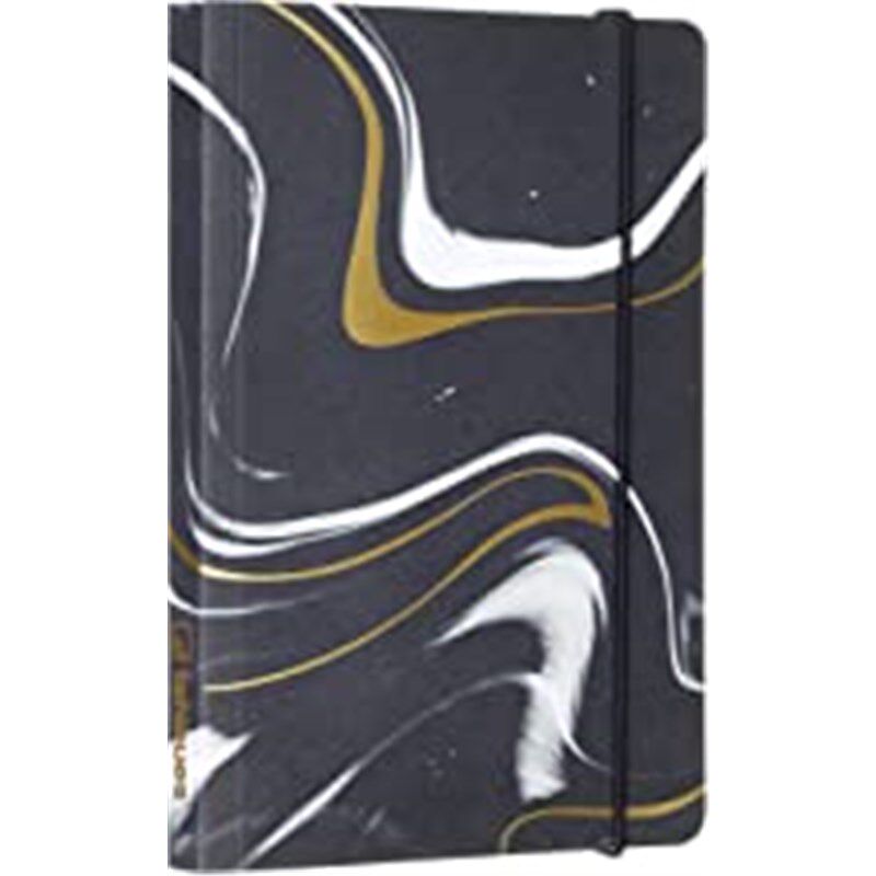 预订不退不换德语 BLACK MARBLE Blankbook:Midi Flexi GlamLine