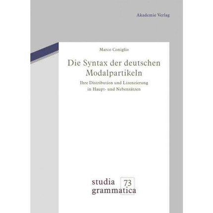 按需印刷DEG Die Syntax der deutschen Modalpartikeln[9783050051697]