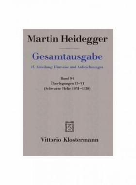 预订【德语】 Überlegungen II-VI. Bd.2-6:(Schwarze Hefte 1931-1938)