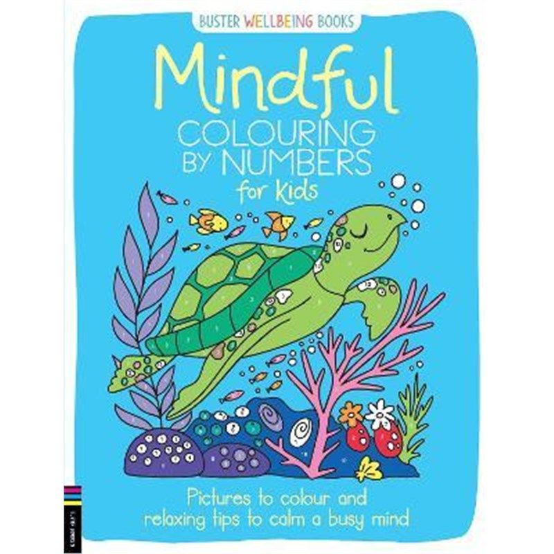 预订mindful colouring by numbers for kids:pictures to colour and
