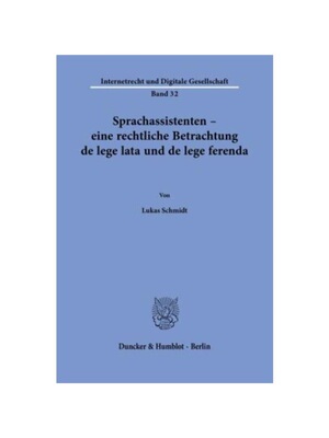 预订不退不换德语Sprachassistenten - eine rechtliche Betrachtung de lege lata und de lege ferenda.:Dissertationsschrift
