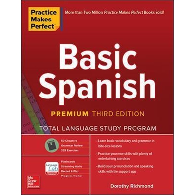 预订不退不换Practice Makes Perfect: Basic Spanish, Premium Third Edition
