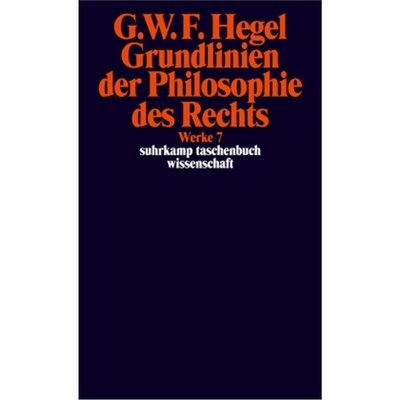 预订【德语】Grundlinien der Philosophie des Rechts oder Naturrecht und Staatswissenschaft i