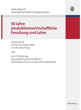 按需印刷DEG 50 Jahre produktionswirtschaftliche Forschung und Lehre[9783486590722]