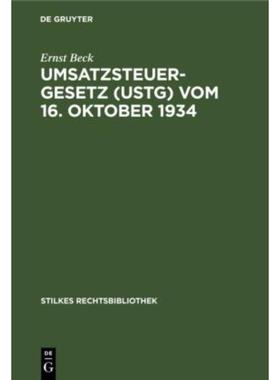 预订【德语】 Umsatzsteuergesetz (UStG) vom 16. Oktober