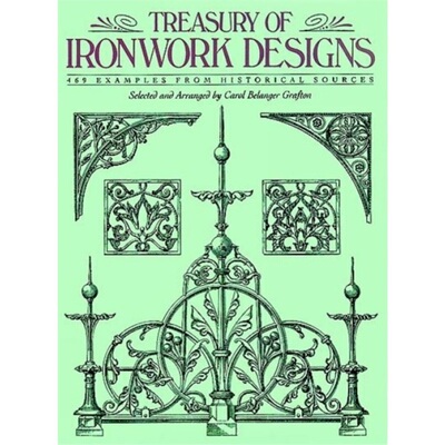 预订不退不换Treasury of Ironwork Designs[9780486271262]