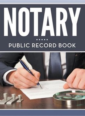 按需印刷Notary Public Record Book[9781681452791]
