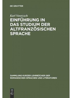 按需印刷DEG Einführung in das Studium der altfranz?sischen Sprache[9783484500259]