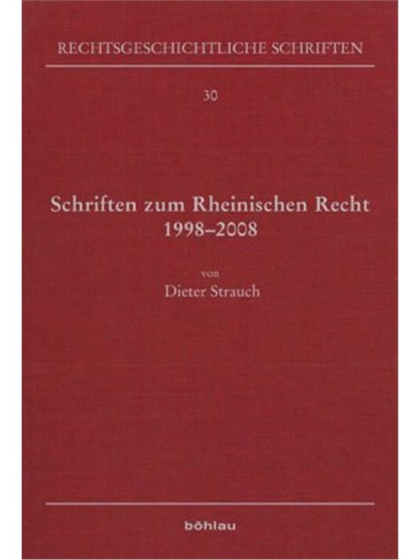 预订【德语】Schriften zum Rheinischen Recht 1998-2008