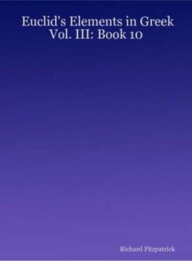 按需印刷Euclid's Elements in Greek[9781430319740]