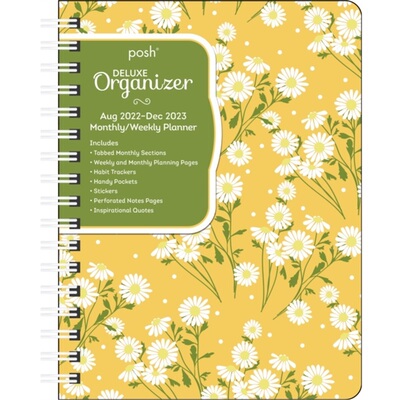 预订Posh: Deluxe Organizer 17-Month 2022-2023 Monthly/Weekly Hardcover Planner Calen[9781524873714]