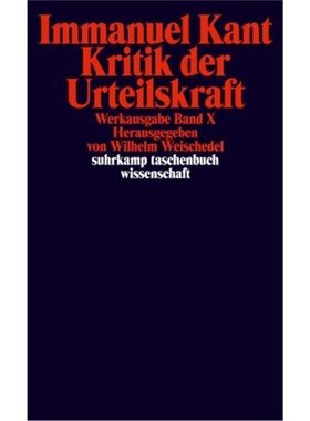 预订【德语】Kritik der Urteilskraft: