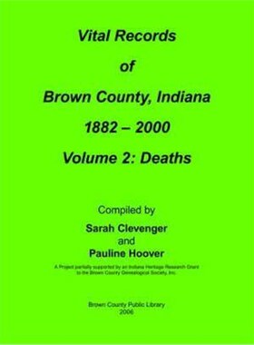 按需印刷不退不换Vital Records of Brown County, Indiana[9781425953652]