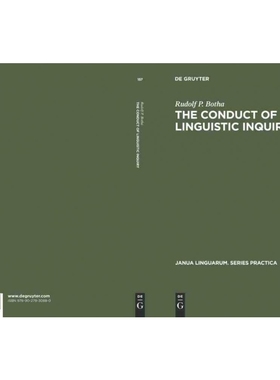按需印刷DGYT The Conduct of Linguistic Inquiry[9789027930880]