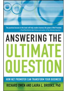预订Answering the Ultimate Question:How Net Promoter Can Transform Your Business