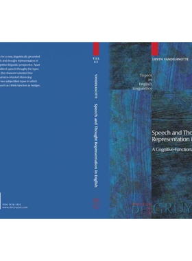 按需印刷不退不换DGYT Speech and Thought Representation in English[9783110205893]