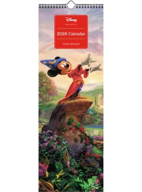 预订Disney Dreams Collection by Thomas Kinkade Studios 2026 Slim Calendar[9781524896775]