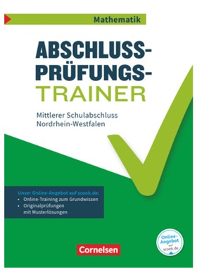 预订【德语】 Abschlussprüfungstrainer Mathematik - Nordrhein-Westfalen - 10. Schulj[9783060004911]