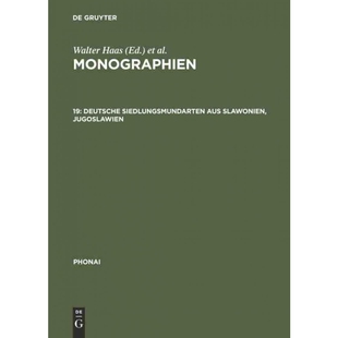 按需印刷不退不换DEG Monographien, 19, Deutsche Siedlungsmundarten aus Slawonien, Jugoslawien[9783484230231]